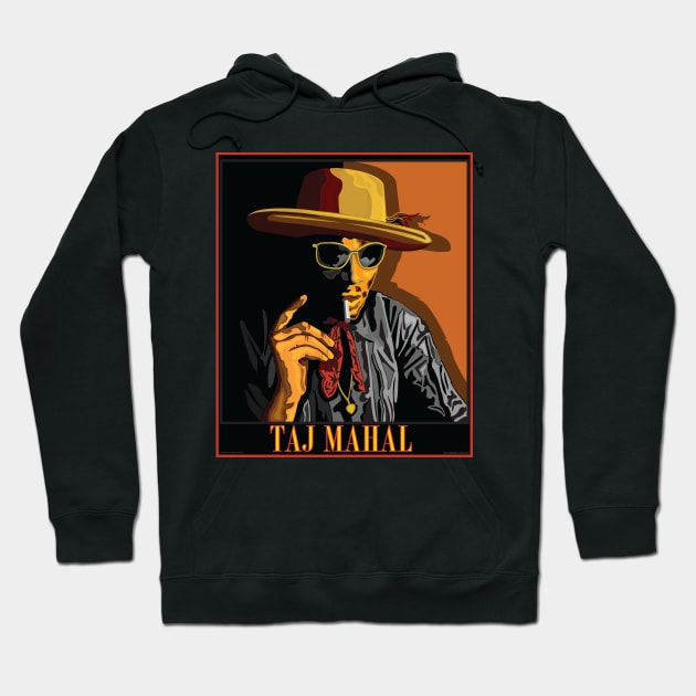 TAJ MAHAL AMERICAN BLUES MUSICIAN Hoodie by Larry Butterworth